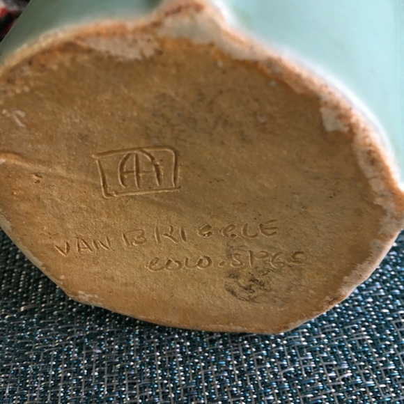 Van Briggle Blue Vase - Picture 2 of 2